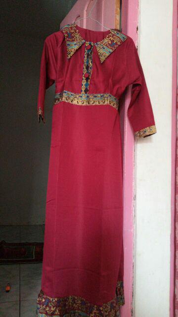 Keluarga New Batik Couple Modern || Gamis Kerah
