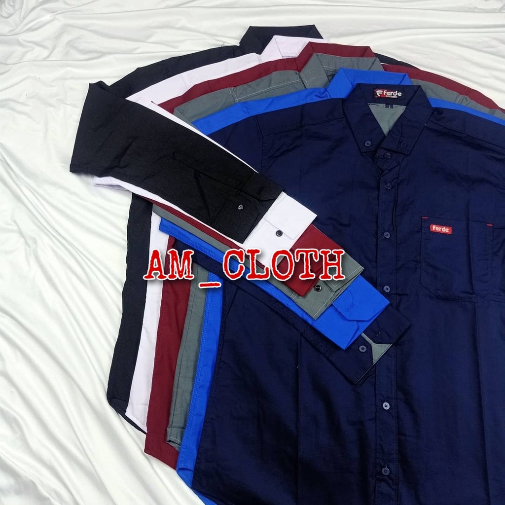 Kemeja Pria Lengan Panjang - Kemeja Pria Polos Distro - Kemeja Pria -Kemeja Pria Distro Terbaru 2021