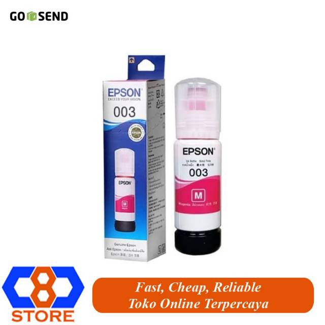 TINTA EPSON ORIGINAL 003 L1110 L3100 L3101 L3110 L3150 L5190 MAGENTA