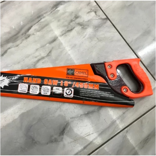 PROMO GERGAJI KAYU MURAH Gergaji Gorok Kayu Professional Hand Saw 18 inch 450 CAMEL-4
