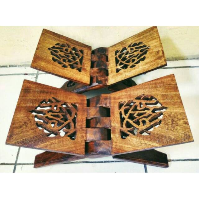 Meja alqur'an lipat buatan jepara