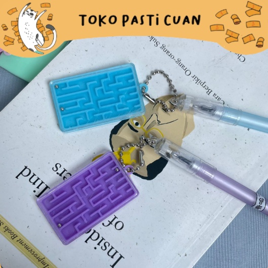 

pulpen pena tinta hitam gantungan maze (4/8/12 pcs) keperluan anak sekolah bisa COD pen lucu imut keren bolpen fancy unik elegan ATK alat tulis kantor termurah import