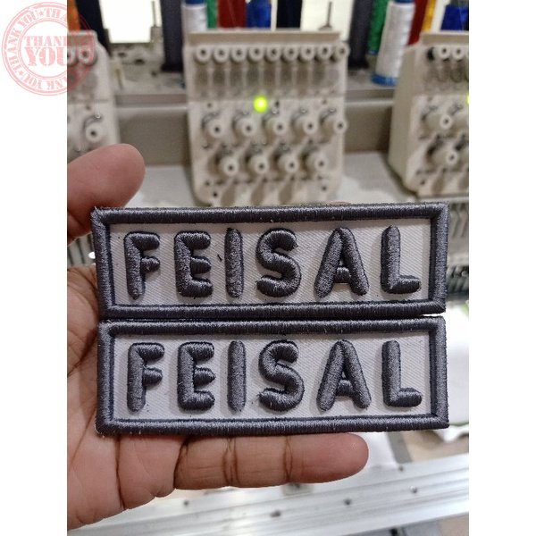 PATCH CUSTOM NAMA 3D , PATCH NAMA CUSTOM BORDIR TIMBUL 3D Terbaru bordir Nama dada