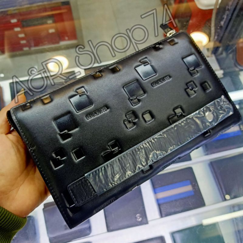 Handbag Braun Buffel Leather Embos Clutch Tas Tangan Kulit Asli Super Premium Quality