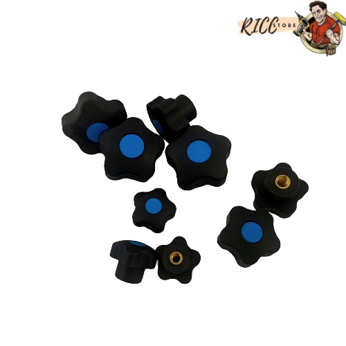 Female thread screw - baut kepala - Handle knob star M6 - M8 - M10 - mur bintang M6x32mm - M8x40mm -