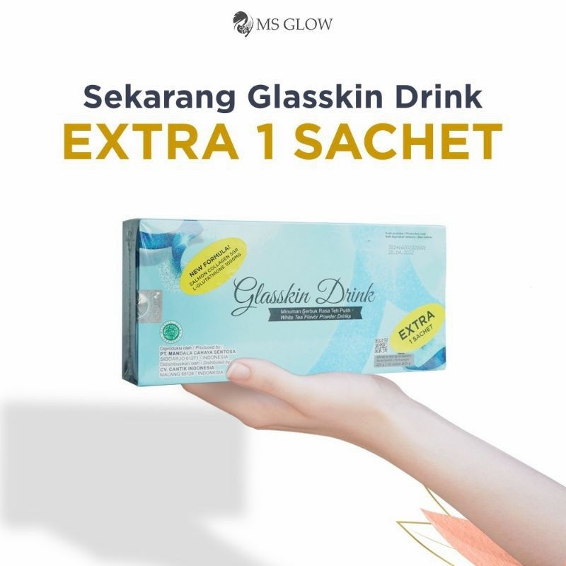 

[SIAP KIRIM] GLASSKIN DRINK MS GLOW FREE TUMBLER