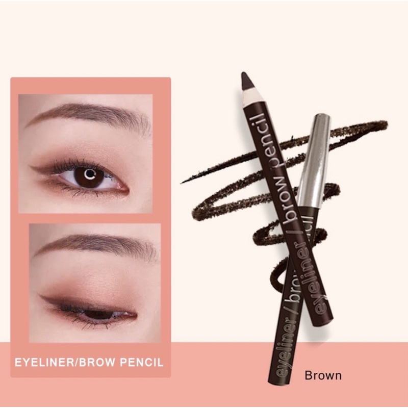 LA COLORS EYELINER / BROW PENCIL (DARK BROWN / BLACK)