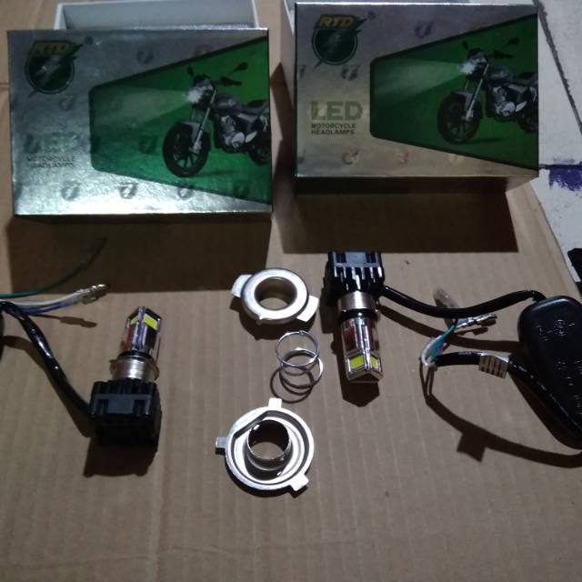 Lampu utama lampu depan LED RTD 3 sisi ic blue putih