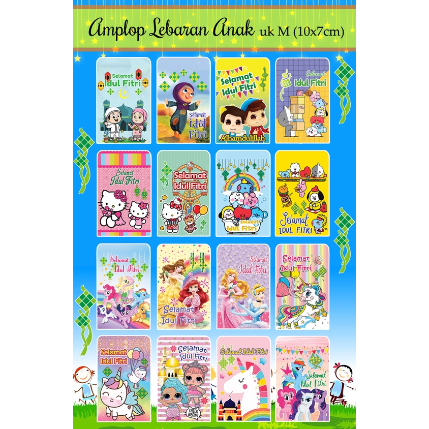 

AMPLOP LEBARAN ukuran. M (7cm X 10cm)/ANGPAO IDUL FITRI uk. M