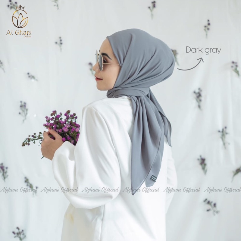 ALGHANI - HIJAB SEGIEMPAT INSTAN PLUS INNER 2IN1 SEGITIGA INSTAN INNER CERUTY BABYDOLL 120CM X 120CM