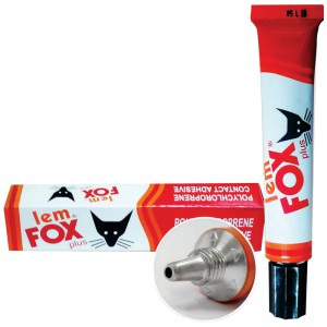 Lem Kuning Aica Aibon Fox Plus Tube 40 Gram Serbaguna untuk Besi Kayu Plastik Pakaian Kain DIY Slime