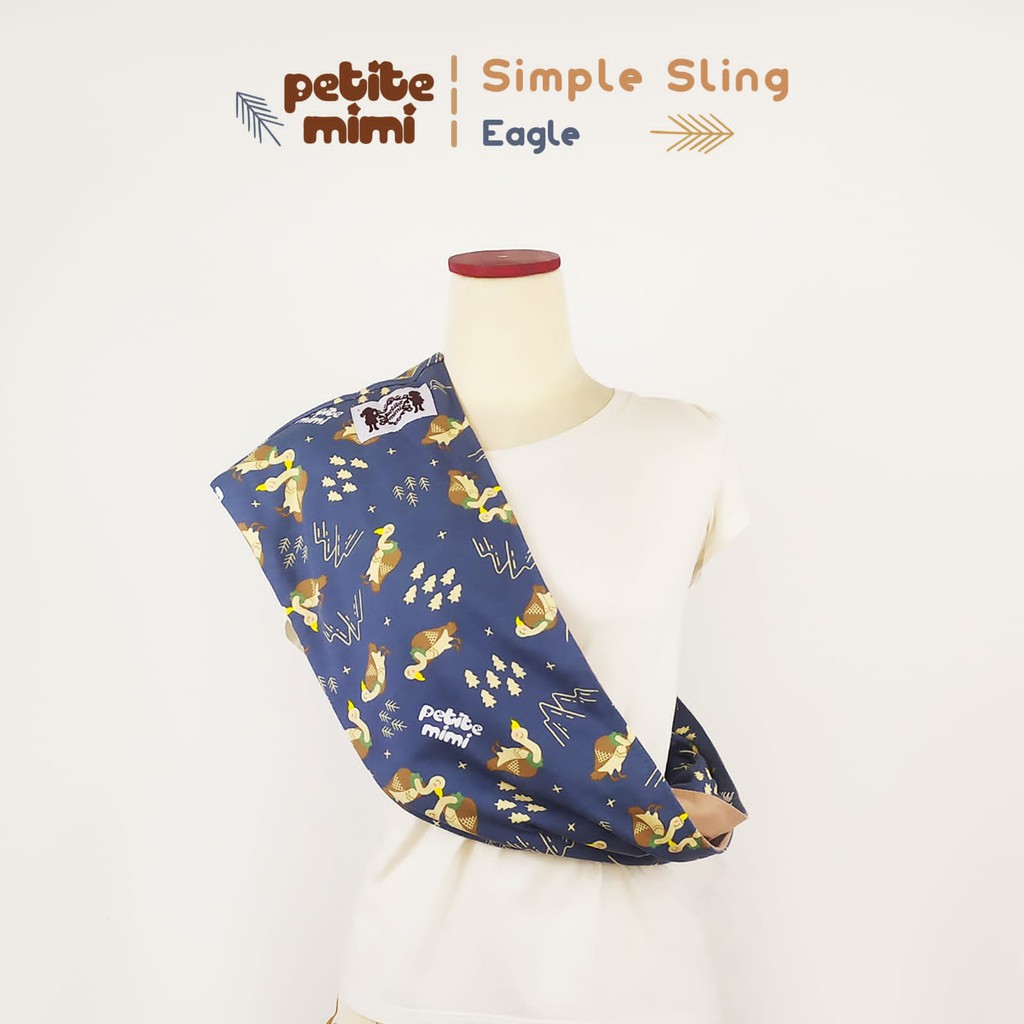 Petite Mimi Gendongan Kaos Simple Sling Motif zigzag/motif New S , M , L ,XL