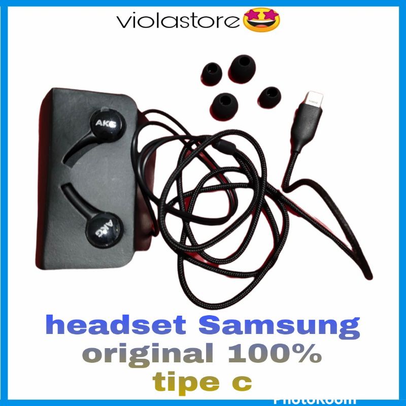 headset Samsung original 100% tipe C/Jack Audio 3.5mm