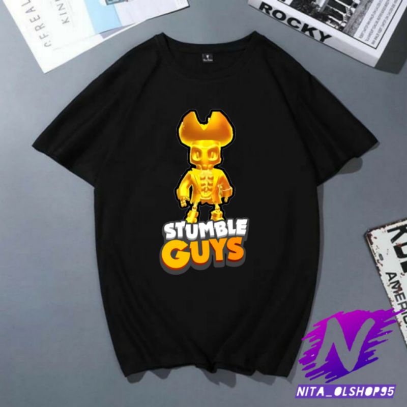 kaos stumble guys baju stumble guys karakter kaos anak viral stumble guys