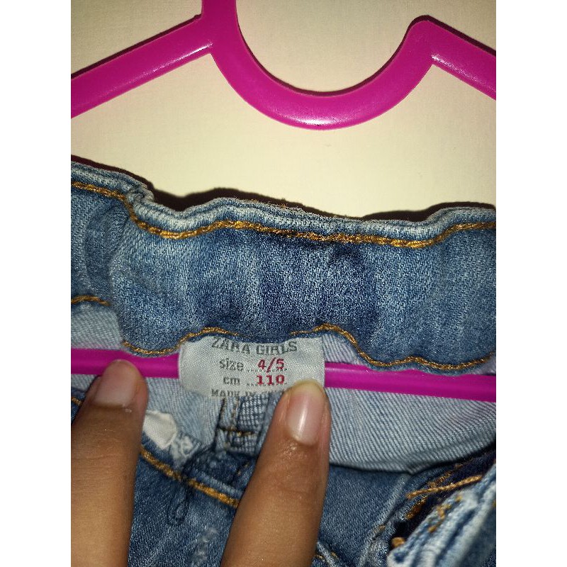 preloved celana jeans zara girls size 110