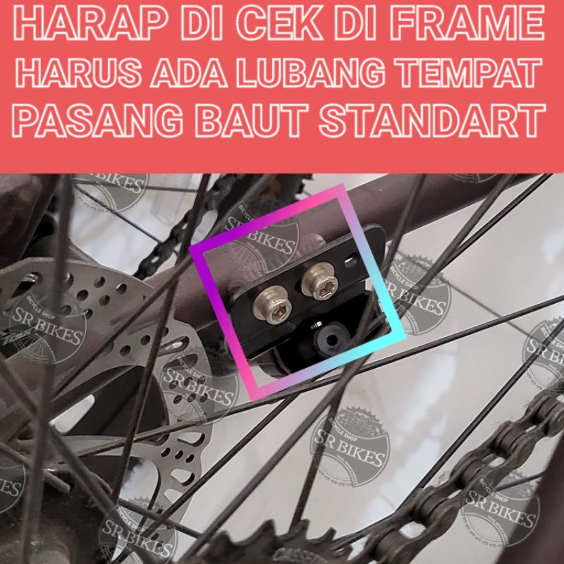 Standar Samping Side Stand Jagang Jagrak Sepeda MTB POLYGON 27.5 inch. ETERNA