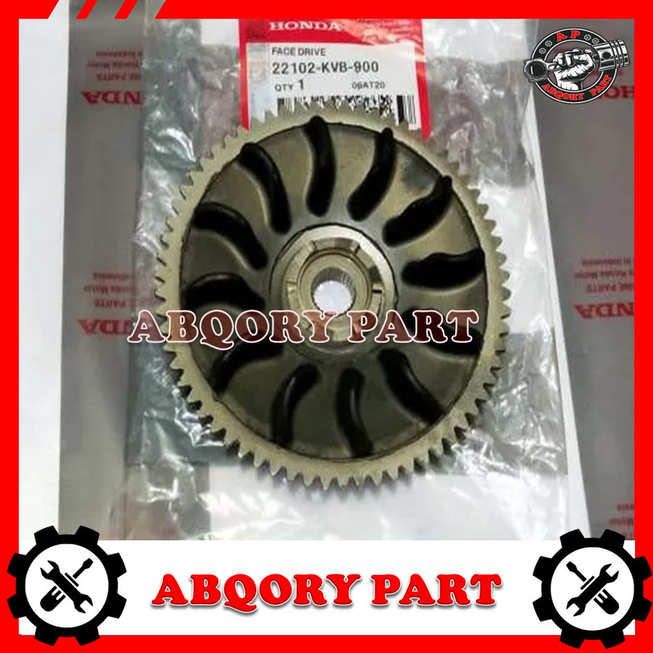 AbqoryPart____Kipas Lawan Rumah Roller Assy Face Drive Vario 110 Lama KVB