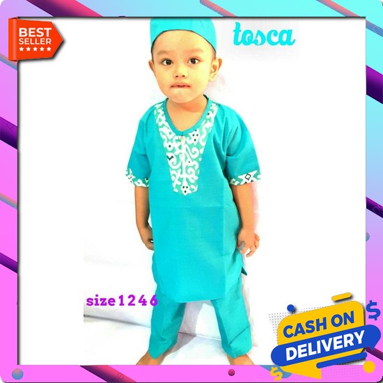 Kurta Anak Panjang By Boomboobee Stelan Koko Turki Anak 6 Bulan Sd 18 Bulan