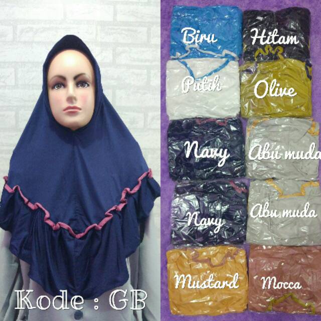 Hijab jersey / Hijab jersey super / Kode GB