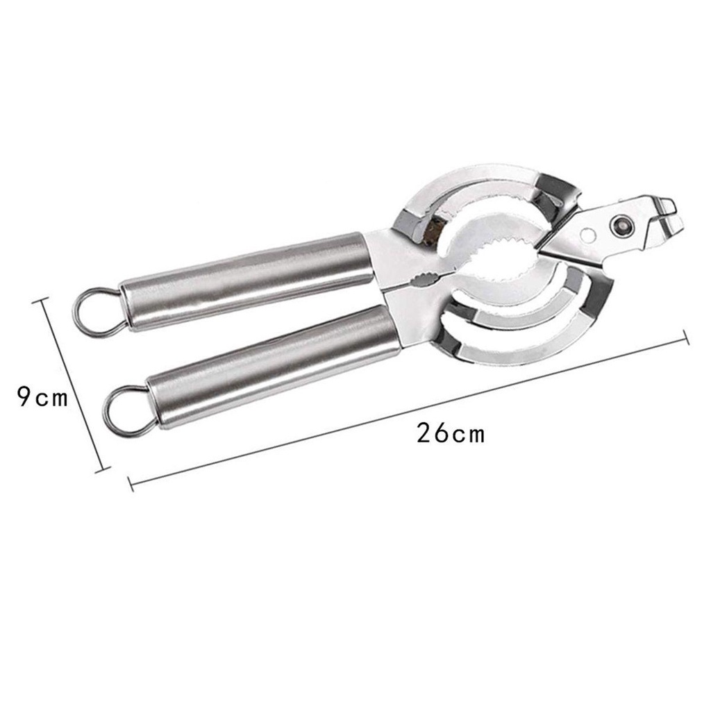 [Elegan] Can Opener Effortless Stainless Steel Manual Pembuka Botol Anti Karat