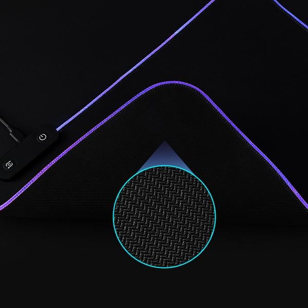 Gamen GP-Halo Gaming Mouse Pad RGB Lightning Anti Slip Rubber Black