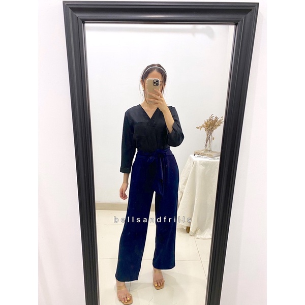 MIKU Pants Tie Bow Premium Knit / Kulot Pita Wanita / Celana Kasual Wanita / Celana Import Korea 1021