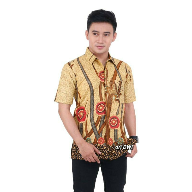 Baju Batik Pria Gus Azmi Syubbanul Muslimin Batik Katun Halus Hadroh Azzahir Santri Muslim, Moderen