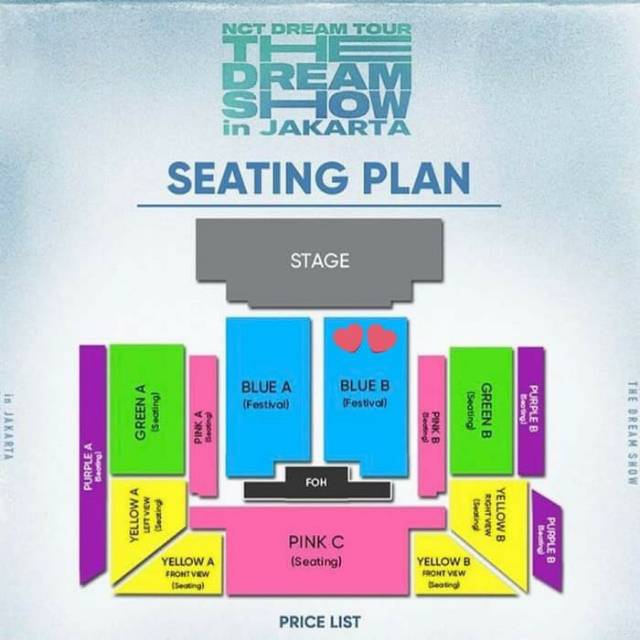 Tiket The Dream Show In Jakarta Nct Dream Blue B Section Shopee Indonesia