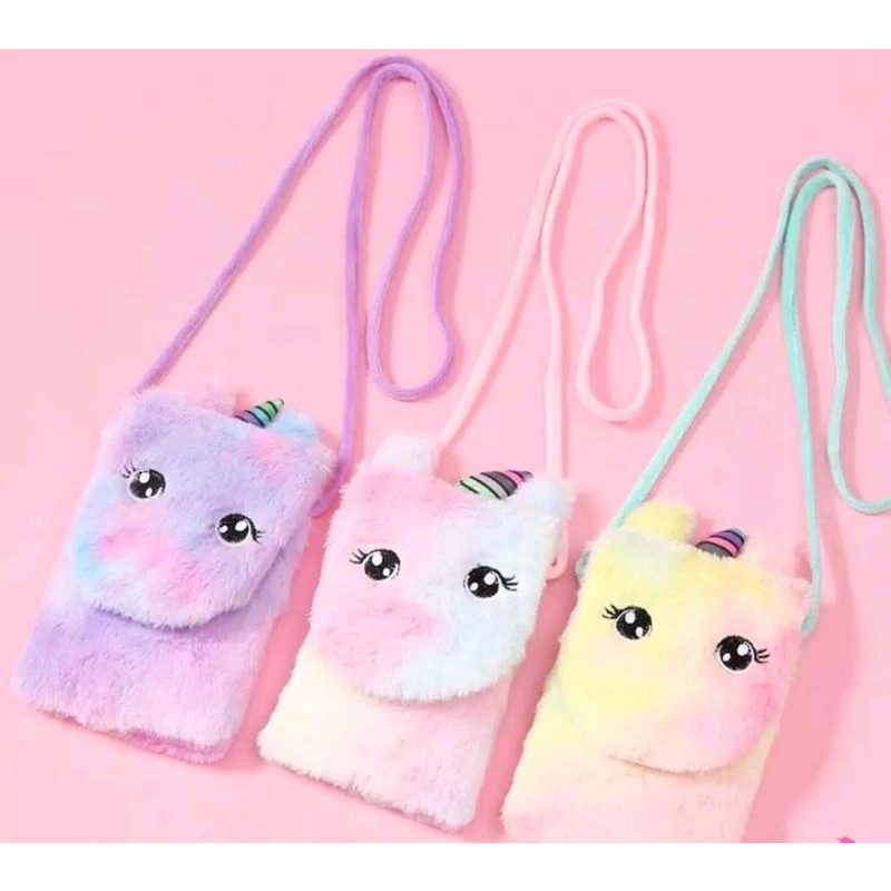 Tas unicorn tas hp selempang tas anak