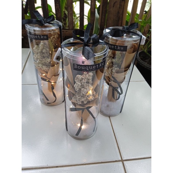 

buket tabung unik