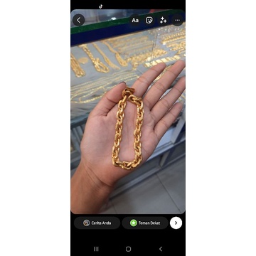 Gelang medan lapis emas