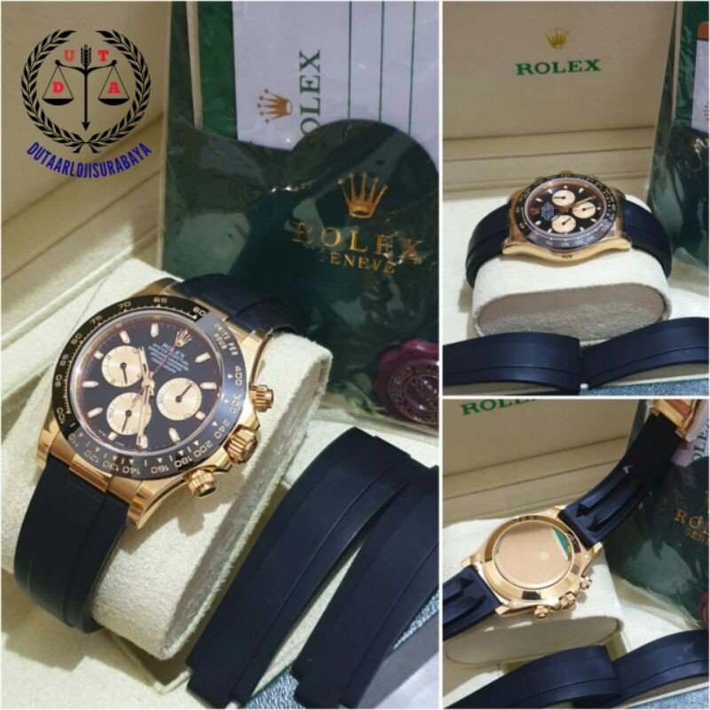 JAM TANGAN PRIA ROLEX DAYTONA CRONO AUTOMATIC MESIN SWISS