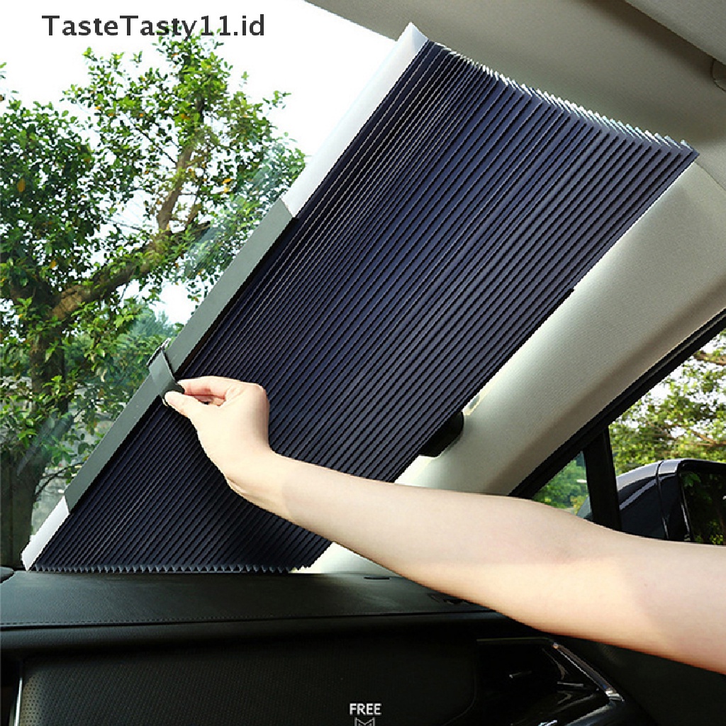 【TasteTasty】 Car Windshield Sun Shade Extension Car Cover Window Sun Visor Protect Curtain .