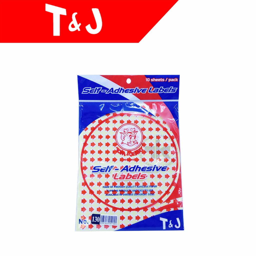 

Tom & Jerry TJ Label Panah (10 Sheets)