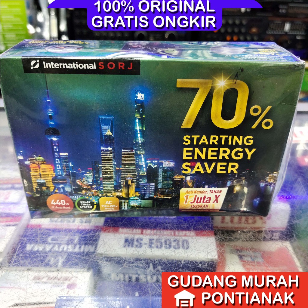 International SORJ 70% persen Energy saver Penghemat listrik Original asli (Produk dan Kemasan Baru)