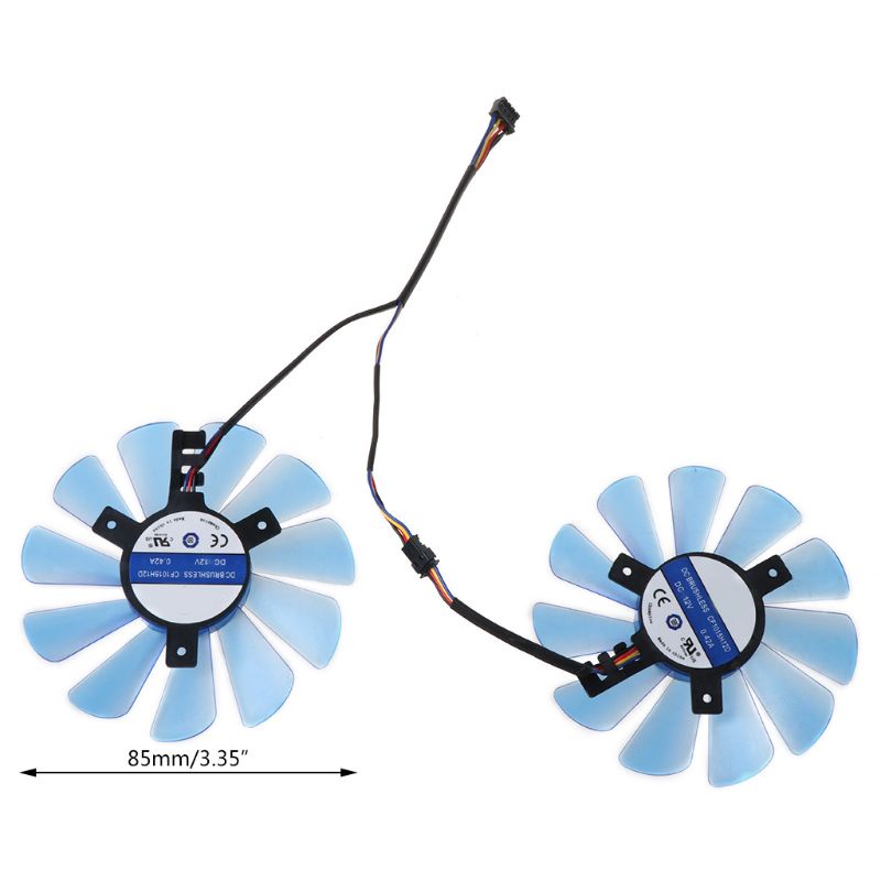 Bt 85MM 4Pin VGA Fan Graphics Video Card Cooling Fan Untuk RX480 RX570 RX470 Nya