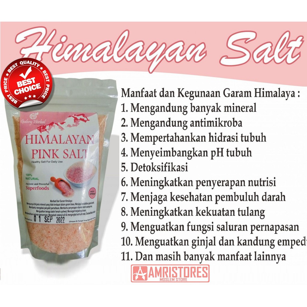 

amristores garam himalaya himalayan salt kualitas original import