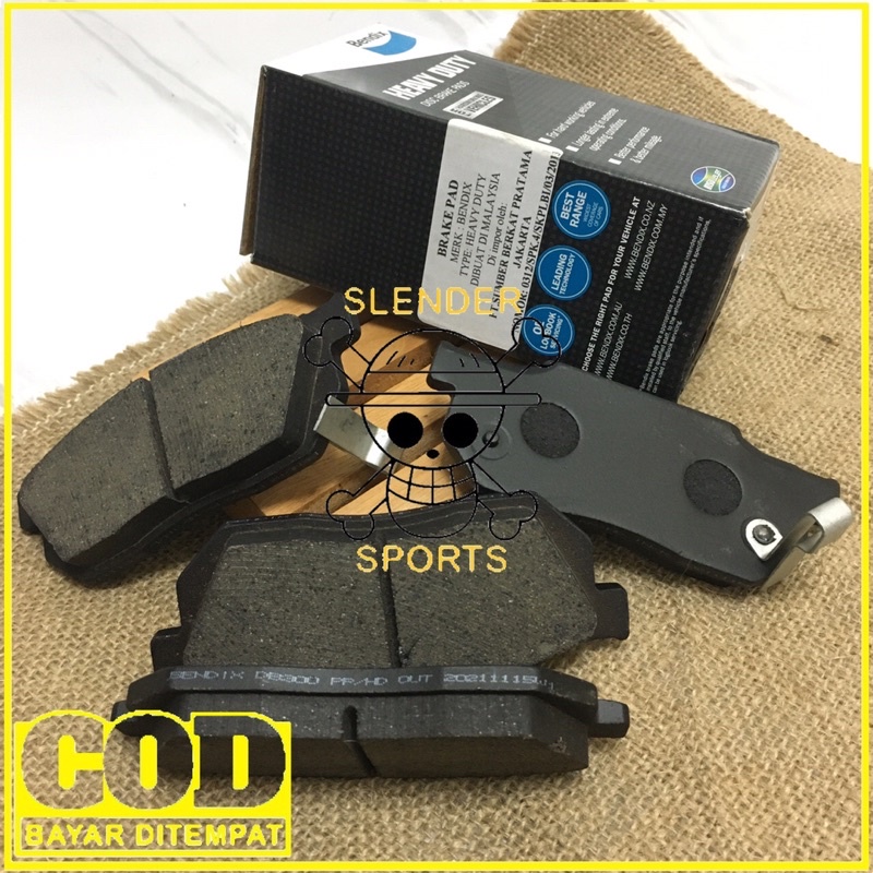 BRAKE PAD FUTURA BENDIX DB 300 HD - KAMPAS REM DEPAN FUTURA T120SS DB300 HD