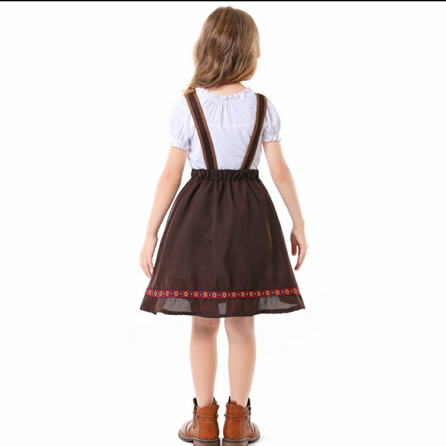 GERMANY bavarian costume haloween kostum anak negara jerman Girl brown