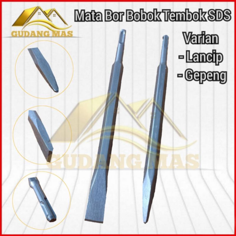 Mata Bor Bobok Tembok SDS Type Gepeng (Flat)  / Mata Bor Beton Bobok