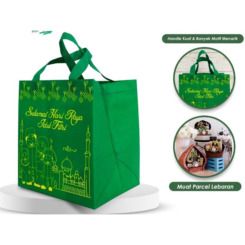 

Tas parcel lebaran / souvernir lebaran uk. 27x24x20 / isi 12bj