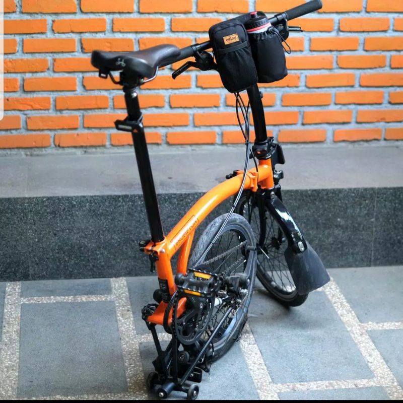 Tas stang sepeda lipat Tas stang sepeda mtb tas stang sepeda dengan tempat botol