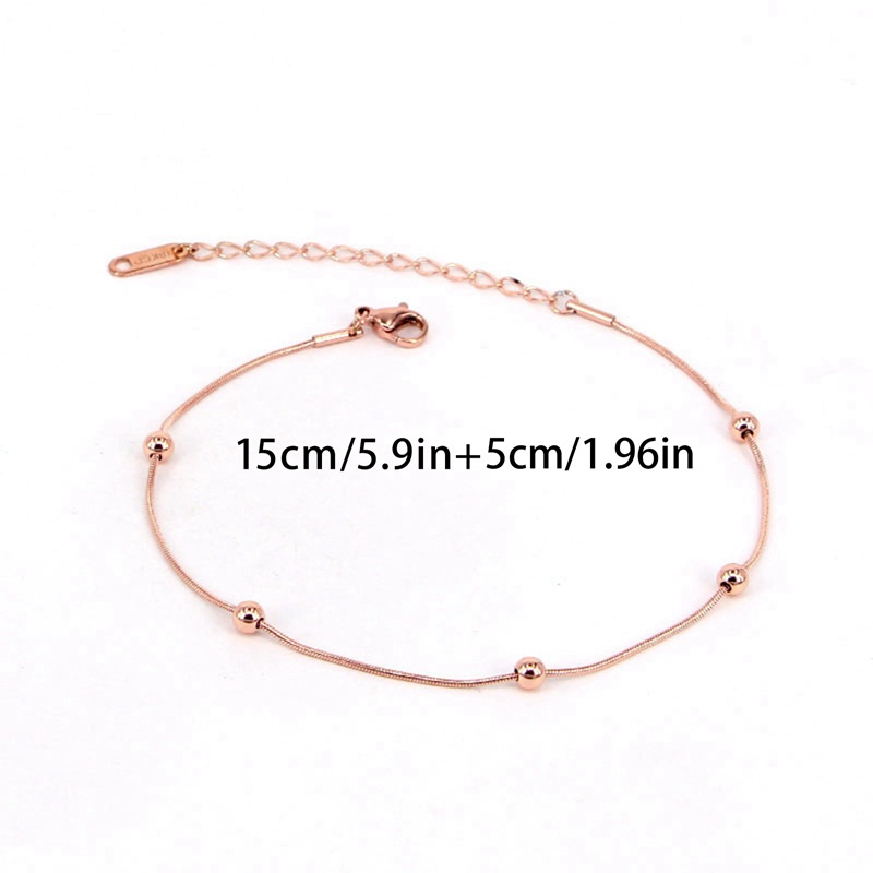 Gelang Emas 18K Bahan Titanium Steel Gaya Korea Untuk Wanita