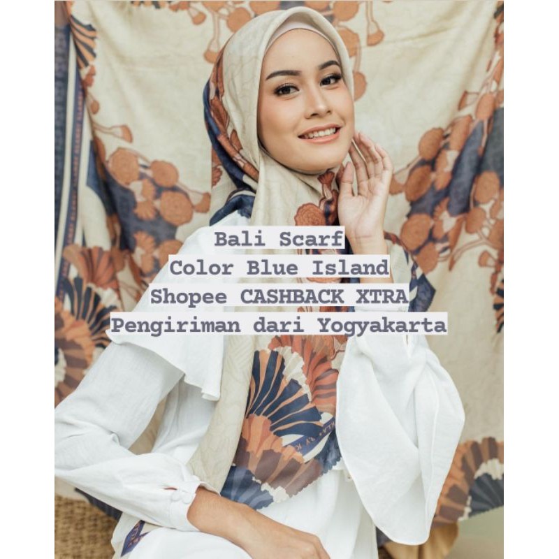 Bali Scarf color Blue Island By Wearing Klamby WK