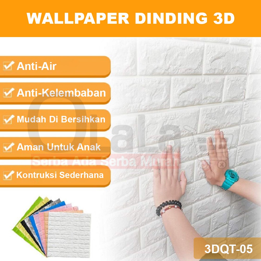 Waterproof - Walpaper dinding - 3D 3DQT-05-2