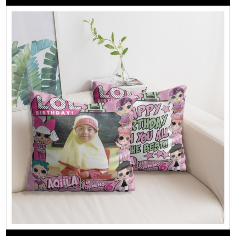 Bantal custom foto / Bantal kado / Bantal wedding / bantal full print / Bantal Custom LOL
