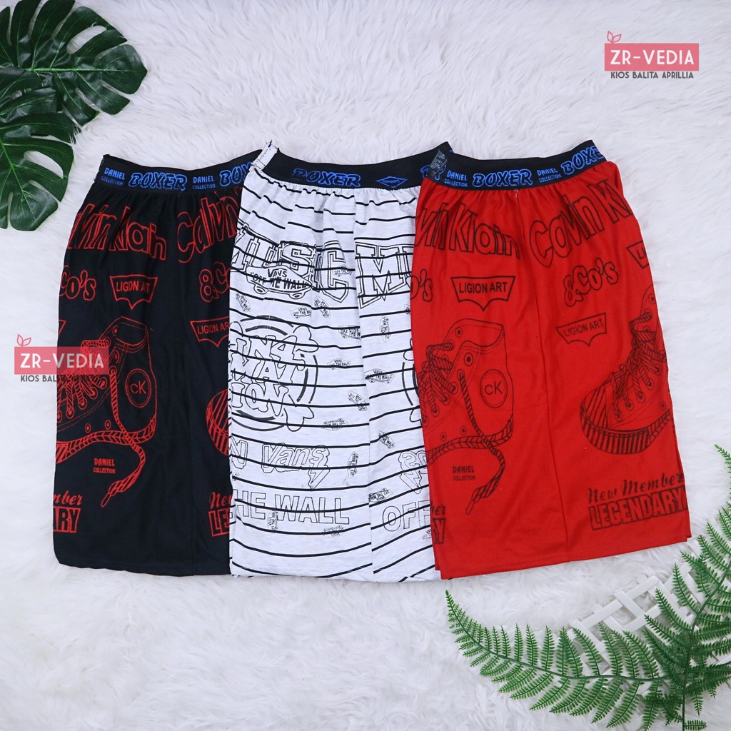 Celana Boxer Uk Dewasa / Pants Santai Kolor Motif Pendek Model Street Adem Pria Harian Outfit Laki