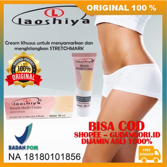 Laoshiya Stretch Mark Cream Penghilang Stretch Mark BPOM ORIGINAL