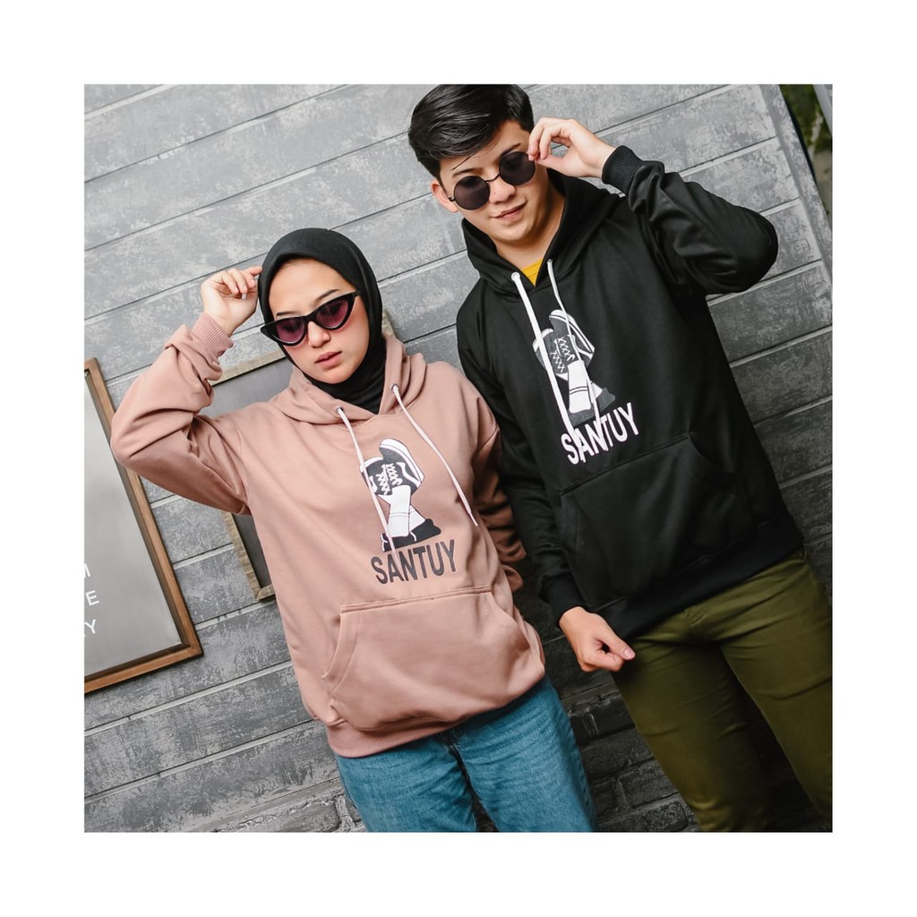 SANTUY HOODIE JUMPER UNISEX - ATASAN TEBAL HALUS TERLARIS