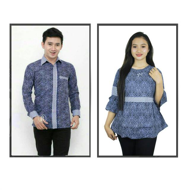 COUPLE HEM BLOUSE BATIK